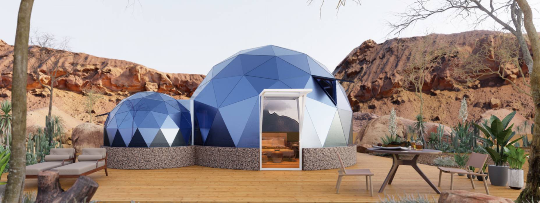 蕉岭县球形智能光伏玻璃星空房